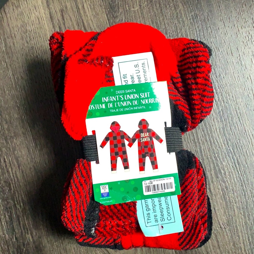 Infant Union Suit “DearSanta”